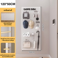 VG DIY pegboard ติดผนัง แผ่นวางของติดผนัง ชั้นวางของ แผ่นกระดานติดผนัง ติด ห้อย แขวน วัสดุโลหะ รับน้