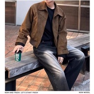 TIDE BEAR เสื้อนอกเข้ารูปพอดีแบบลำลองสำหรับผู้ชายแจ็คเก็ตแฟชั่นฤดูใบไม้ร่วงและฤดูหนาว
