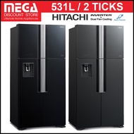 HITACHI R-W690P7MSX 540L 2-DOOR FRIDGE (2 TICKS) (NO FREE GIFT)