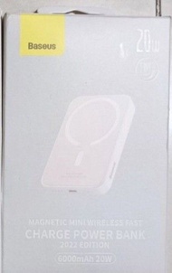 Baseus 倍思MagSafe iphone 磁吸無綫移動電源 充電寶 尿袋  Power Bank 6000/10000mAh（清貨價）