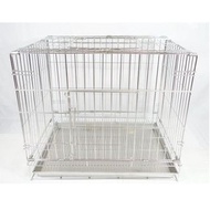 2尺折疊式不銹鋼白鐵(304)狗籠/通用型寵物籠