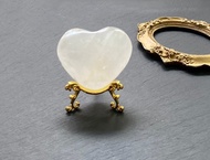 天然冰洲石 白方解石愛心 家居 辦公室 療癒 能量 擺件