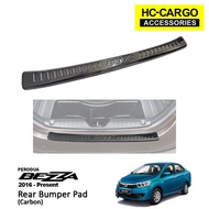 Hc Cargo Perodua Bezza Rear Bumper Pad Carbon Fiber Accessories Protector Guard