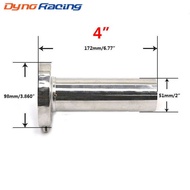 Adjustable 98mm 4" Car Stainless Chrome Exhaust Muffler Silencer Auto Pro Zone