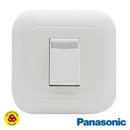 PANASONIC HOTEL SWITCH ENGLISH 1G 2W WIDE SERIES WHITE 1 GANG 2 WAY