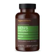 Men’s One Daily Multivitamin, 62% Whole Food Cultured, Vegan, 65 Tablets, 2 month supply (Packaging 