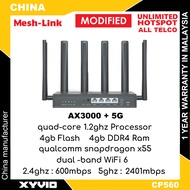 MESH-LINK CP560 / CP560e / CP580e / CP900e AX3000 5G Modem Qualcomm X55 4GB+4GB Modem Router ( suncomm / tplink deco x50-5g / yeacomm / digital iq / netcomm / 5g / gteniq )