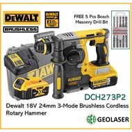 Dewalt DCH273P2 18V 24mm Brushless Cordless 3-Mode Rotary Hammer With 2 x 5ah Batteries (dch273) Max