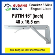 16" Inch Bracket Lipat / Siku / Engsel Folding Rak / Meja / Dinding