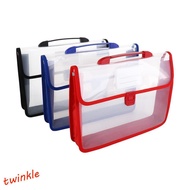 TWINKLE1 File Folder Portable Handle Pockets Expanding File Folders Accordion File Pouch A4 File Fol