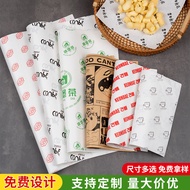 Customized Food Wrapping Paper Sandwich Burger Paper Chicken Burrito Coating Greaseproof Paper Cake 