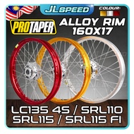 PROTAPER LC135 LC 135 4S / LAGENDA SRL 110Z / SRL115 FI 1.60x17 Alloy Rim Hub Lidi Complete Set Pnp 