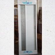 terbaru Veloce Pintu kamar mandi kaca bahan Aluminium model kaca