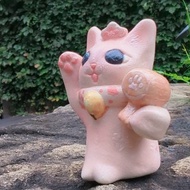 粉色大黑天 - 陶藝招財貓 | 幸運七福貓 | 送禮最佳選擇