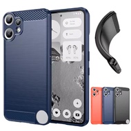 For Nothing CMF Phone 2 Pro Case Shockproof Carbon Fiber Brushed Soft Silicone Bumper Phone Cover Fo