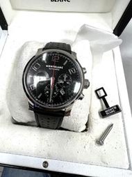 自售 MONTBLANC錶 萬寶龍Time Walker (R100309-2R) 更換原廠高階橡膠錶帶