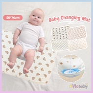 Victoky Washable Diaper Mat Cotton Baby Changing Mat Waterproof Pelapik Tilam Kalis Air Kencing