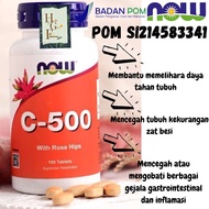 Now Vitamin C 500 100 Tablets Vitamin C 500 with Rose Hip