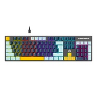 FANTECH KEYBOARD (คีย์บอร์ด) ATOM104 MIZU EDITION MK889S RGB EN/TH - NAVY BLUE RED SWITCH
