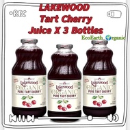 [ 3 BOTTLES!! ] LAKEWOOD Organic Pure Tart Cherry Juice 946ML X 3 Exp:3/2027