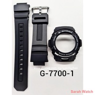leather watch Aksesori ✕⊕CASIO G-SHOCK BAND AND BEZEL G7700 G7710 100% ORIGINAL