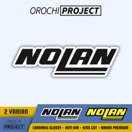 Orochi PROJECT Nolan Sticker/Nolan Sticker/Nolan Logo Sticker/Nolan Motorcycle Sticker/Nolan Sticker Pack/Helmet Sticker Motorcycle Journal Book Casing HP Laptop Tumbler Drinking Bottle IPad Tablet