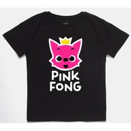Pink Fong  character printing cotton T-shirt for woman s-5xl