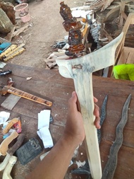 warangka gagang bali kayu jati ori pakem termurah produksi sendiri bk Keris sengkelat majapahit mata