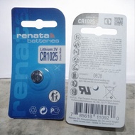 Renata CR1025 Original Lithium 3V Battery, Swiss Watch Battery