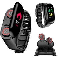 Details about 2 in1 Smart Bracelet Watch with TWS Earphone Heart Rate Monitor Fitness Headsets