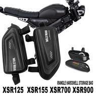 For XSR900 XSR700 XSR155 XSR125 XSR 700 900 155 125 motorcycle modified side bag waterproof triangle side bag hard shell bag