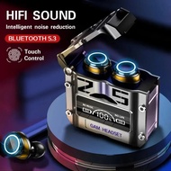 M25 TWS Wireless Bluetooth Headphones Touch Control Noise Reduction Stereo Earbuds LED Display