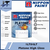 ［Customized Colour］1L / 5L Nippon Paint Platone High Gloss For Wood&Metal（Cat Minyak Kayu&Besi）BBC