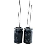 10pcs/lot T35 250v 6.8UF aluminum electrolytic capacitor size 8*16 250v 6.8UF 20%