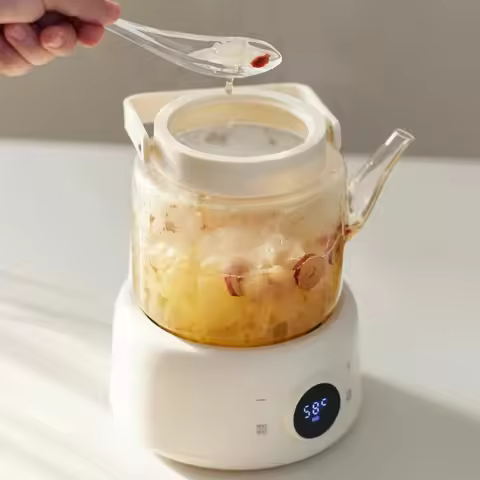 Olayks instant water spirit full glass health pot pure glass home office small tea maker kettle