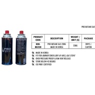 230g Pro Butane Gas - 4 bottles