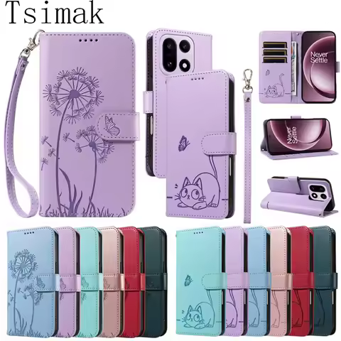 Flip Case Phone Case For Oneplus 15 15R 15T 13 13R 13T 13S ACE 6 One Plus ACE6 1+15 5G Cover Leather