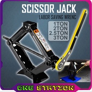 Manual Scissors Jack Car Heavy Duty Car Jack Kereta Jack Tayar Jek Kereta Lifting Car Jack Handle Lift Tyre Jacks