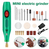 Mesin Gerinda Mini Elektrik 27pcs Mini Drill Electric Engraver Grinder Gerinda Electrik Listrik / Al