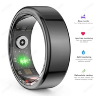 2024 Smart Ring Military Grade Titanium Steel Shell Health Heart Rate Monitor IP68 3ATM Waterproof M