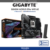 GIGABYTE B840M AORUS ELITE WIFI 6E | Micro ATX | DDR5 Motherboard (B840M A ELITE WIFI6E)