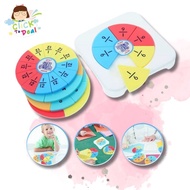 CTD Fraction Math Learning Tool Fraction Plate Set Montessori Math