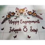 Ready paper flower decoration backdrop engagement engagement wedding thanksgiving