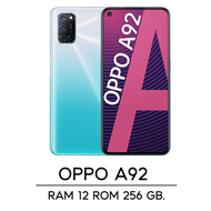 OPPO A92 (แรม 12 รอม 256 GB) สแกนนิ้วด้านข้าง หน้าจอ 6.5 นิ้ว เอนดอย 10 (ติดฟิล์มกระจกให้ฟรี)รับประกันสินค้า 1 ปี