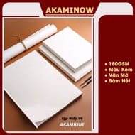 AKAMILINE Sketch Paper Set - Plain cream paper 180gsm