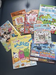 Food 超人貼紙書，圓點貼，迪士尼填色冊，小跳豆填色遊戲冊，Daiso貼紙薄