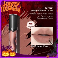 Love Whisper Matte Lip Stain #M58 Brown Paper Innovative Matte-To-Glitter Formula Creamy & Velvety T