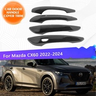 For Mazda CX60 CX 60 CX-60 KH 2022~2024 Car Door Handle Cover Trim Scratchproof Chromium Styling Ext