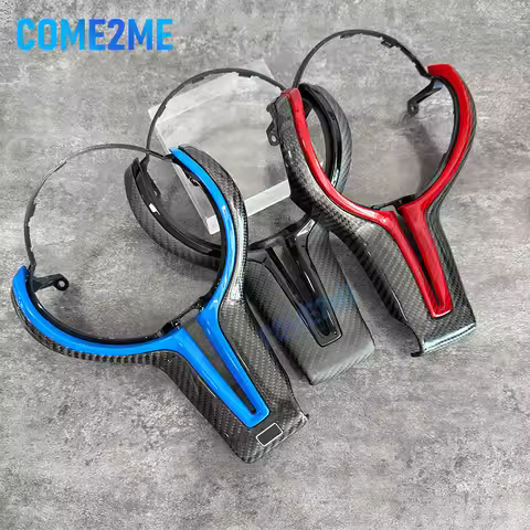 Suitable for BMW 12345 series F10 F20 F30 M2M3 M4M5 thong carbon fiber steering wheel cover with mul