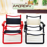 AMOR12WV Outdoor Camping Leisure Chair, Mini 5 Colors Dollhouse Leisure Folding Chair,  10.3*11*13cm